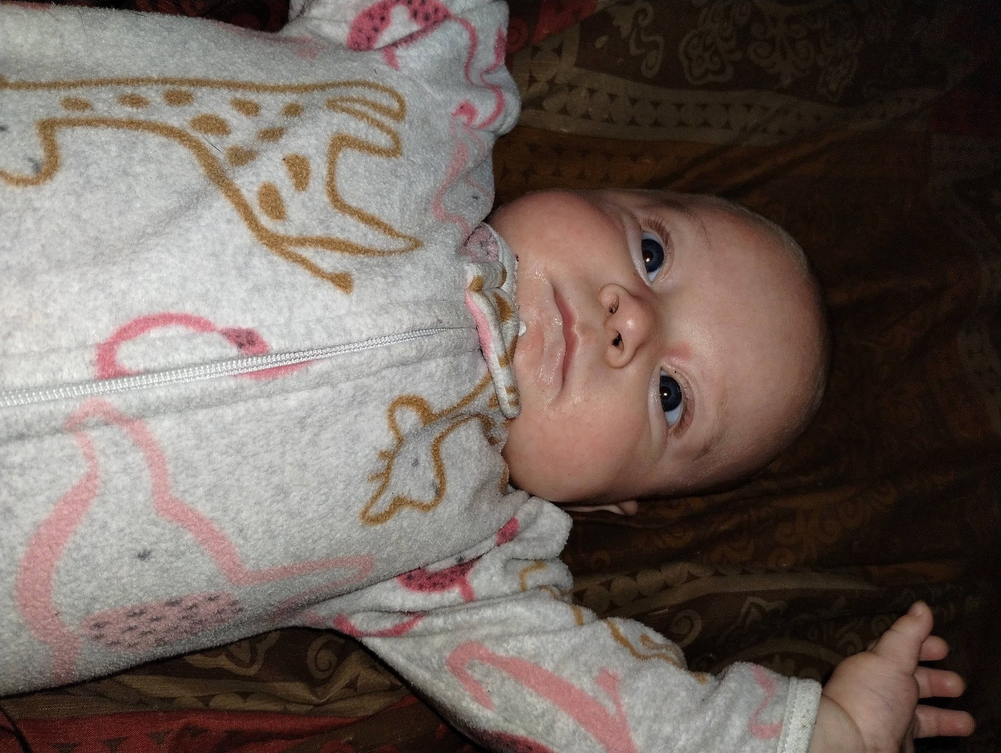 April joined the competition — help win amazing prizes! baby, baby_toddler_clothing, carmine, cheek, child, comfort, eye, face, head, linens, lip, mouth, nose, pattern, person, room, skin, smile, toddler, wood