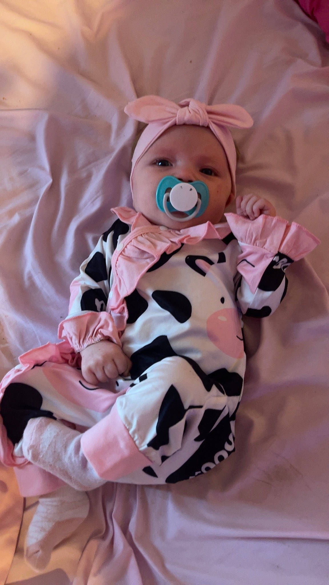 Sophia joined the competition — help win amazing prizes! baby, baby_toddler_clothing, child, comfort, doll, fur, happy, headwear, pattern, peach, person, pink, plush, sleeve, stuffed_toy, teddy_bear, textile, toy