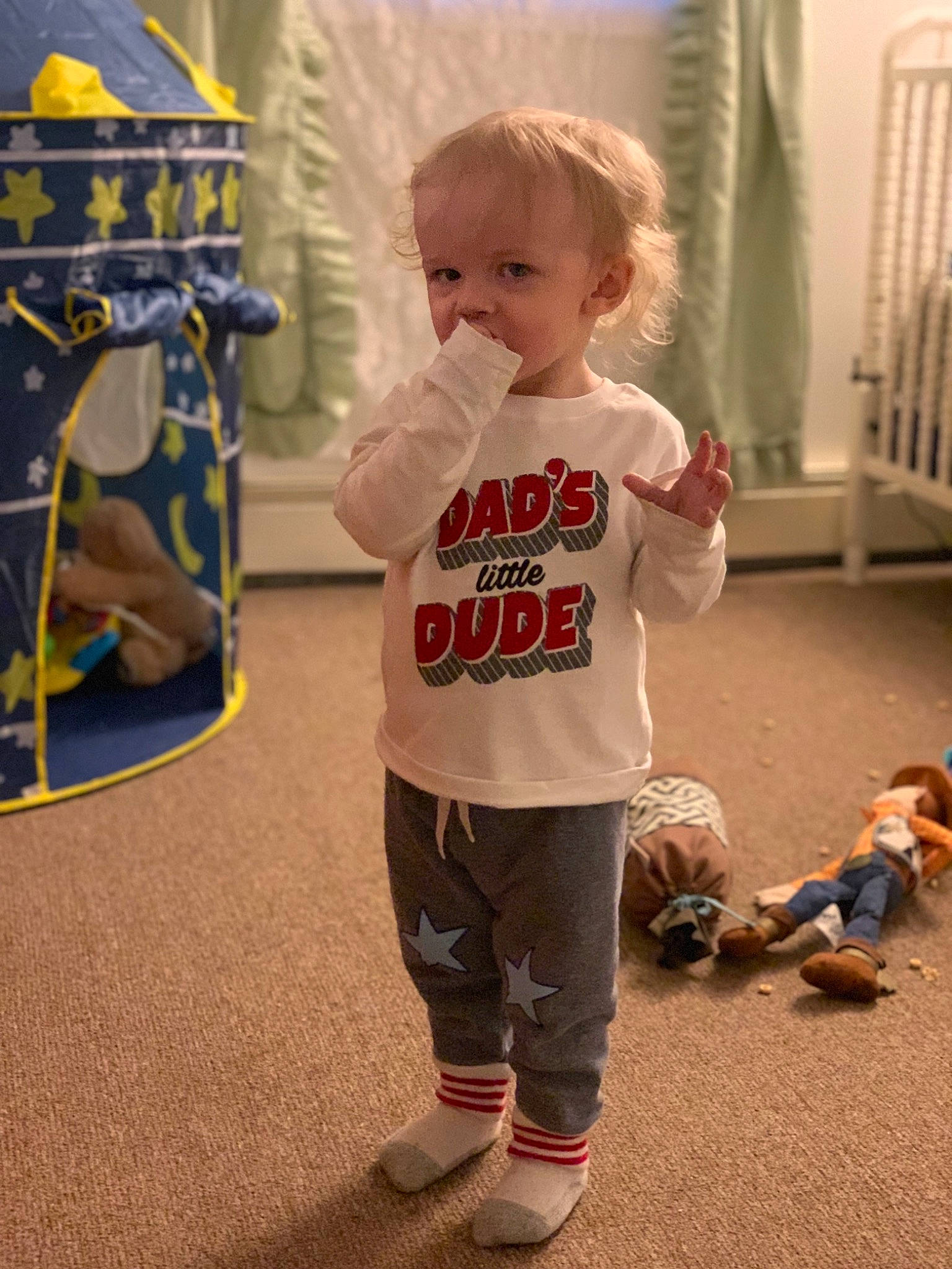 Elijah joined the competition — help win amazing prizes! child, fun, person, play, recreation, sleeve, standing, t_shirt, toddler, toy