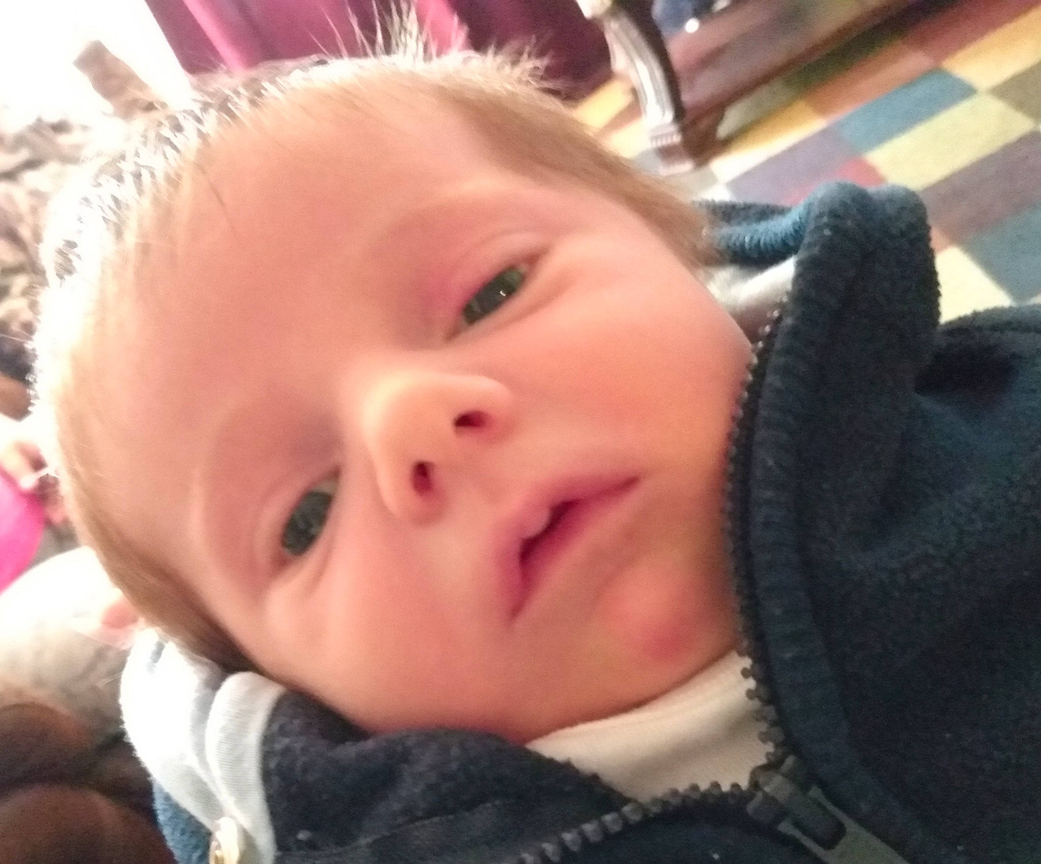 Noah is registered to the contest to win money with this photo: baby, cheek, chin, comfort, ear, eye, eyebrow, eyelash, finger, forehead, happy, head, iris, lip, mammal, mouth, nose, person, skin, smile