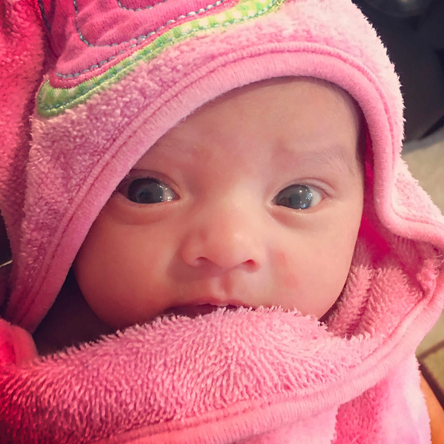 Dayami joined the competition — help win amazing prizes! beauty, cheek, child, close_up, eye, face, forehead, girl, head, infant, iris, lip, mouth, nose, pink, product, skin, smile, toddler