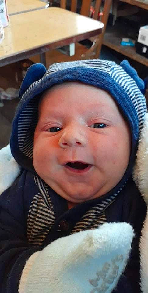 Ronin joined the competition — help win amazing prizes! baby, blue, cap, cheek, cool, eye, eyebrow, facial_expression, fun, happy, hat, headgear, headwear, iris, lip, nose, outerwear, people, person, skin