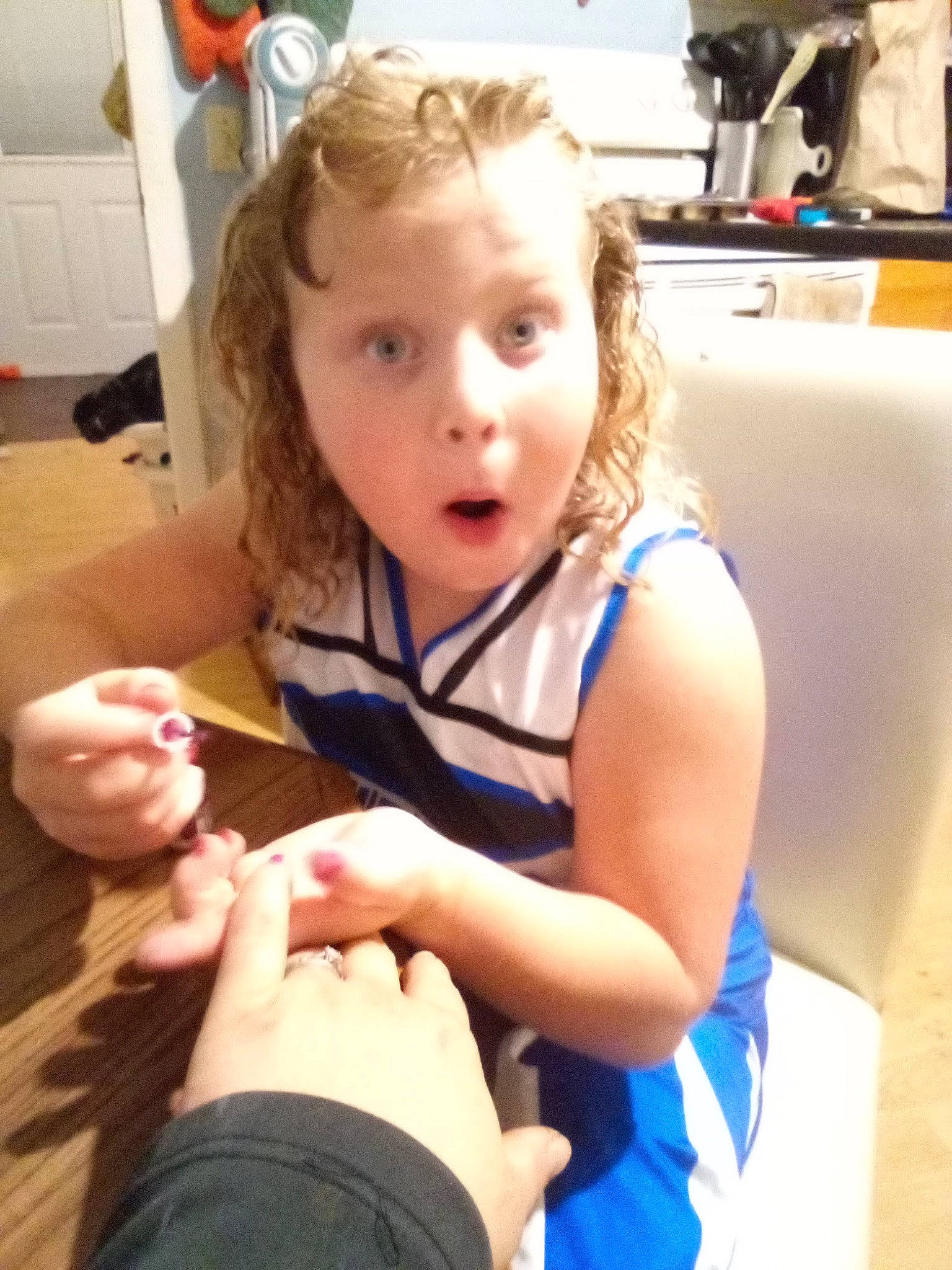 Everlynn joined the competition — help win amazing prizes! arm, baby_toddler_clothing, cheek, elbow, finger, flooring, fun, gesture, hair, hairstyle, happy, mouth, nail, neck, person, skin, surprise, t_shirt, thigh, thumb