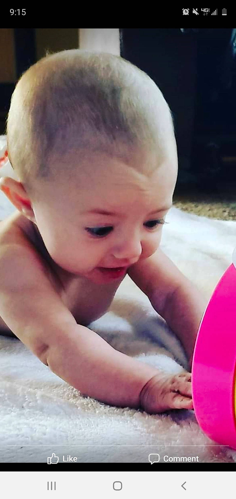 Kristiana joined the competition — help win amazing prizes! baby, cheek, child, crawling, ear, eye, face, forehead, head, lip, mouth, nose, person, skin, smile, toddler, tummy_time