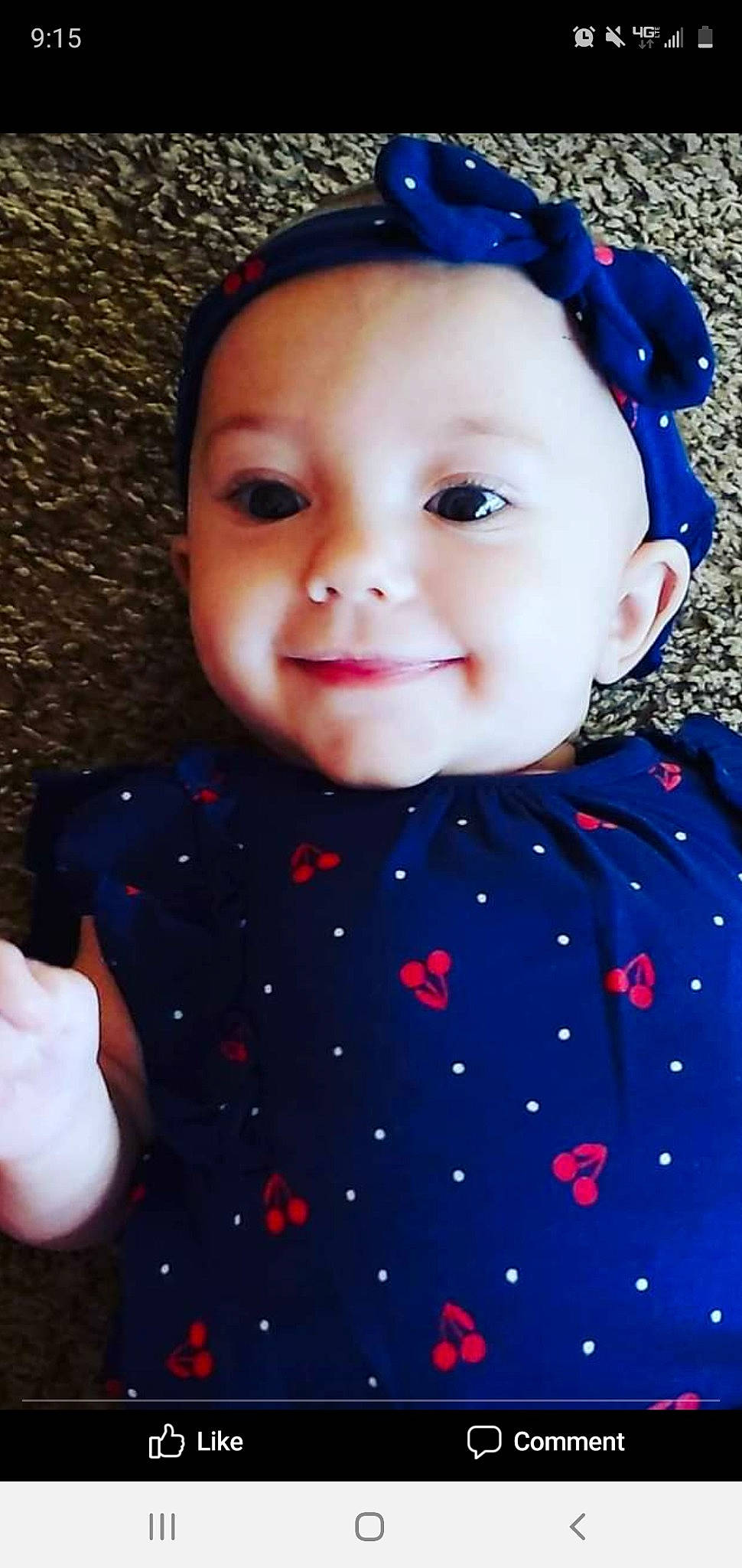 Kristiana is registered to the contest to win money with this photo: baby, blue, cheek, child, design, ear, eye, face, forehead, happy, head, iris, joy, lip, nose, pattern, person, skin, smile, toddler