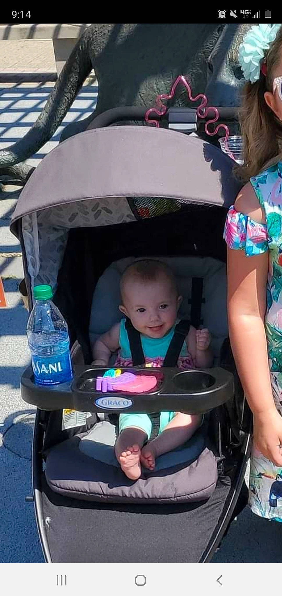 Kristiana is registered to the contest to win money with this photo: baby, baby_carriage, baby_products, child, joy, person, product, toddler, vacation