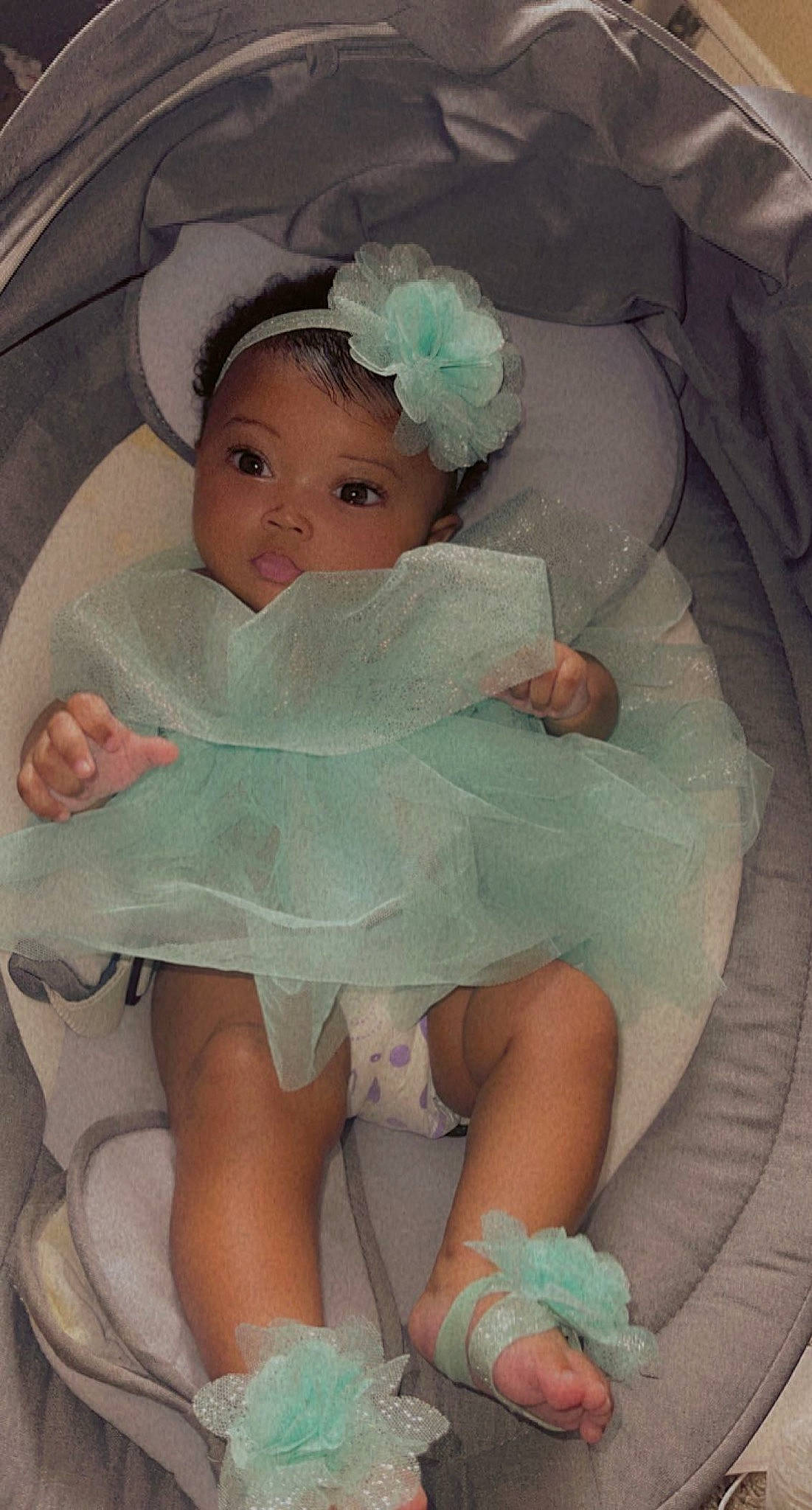 Rakeima is registered to the contest to win money with this photo: baby, baby_products, baby_safety, baby_toddler_clothing, bathing, cheek, comfort, dress, eyebrow, eyelash, finger, head, headgear, human_body, iris, linens, mouth, person, skin, thumb