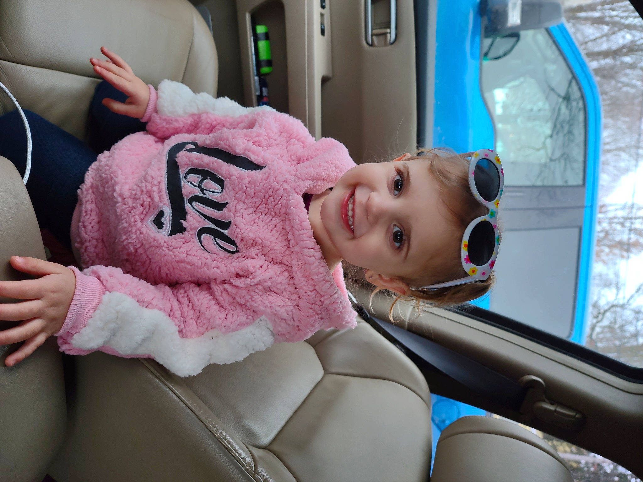 Tesla joined the competition — help win amazing prizes! auto_part, automotive_design, automotive_exterior, baby, car, car_seat, comfort, family_car, headwear, joy, mode_of_transport, motor_vehicle, passenger, person, seat_belt, skin, steering_part, steering_wheel, sunglasses, toddler