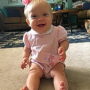 Clara joined the competition — help win amazing prizes! arm, child, day, finger, girl, hand, infant, leg, product, skin, toddler