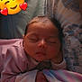 Nevaeh is registered to the contest to win money with this photo: baby, balloon, bed, blanket, bodypart, crib, cushion, face, finger, furniture, hand, head, homedecor, infantbed, newborn, person, photography, portrait, sleeping, toy