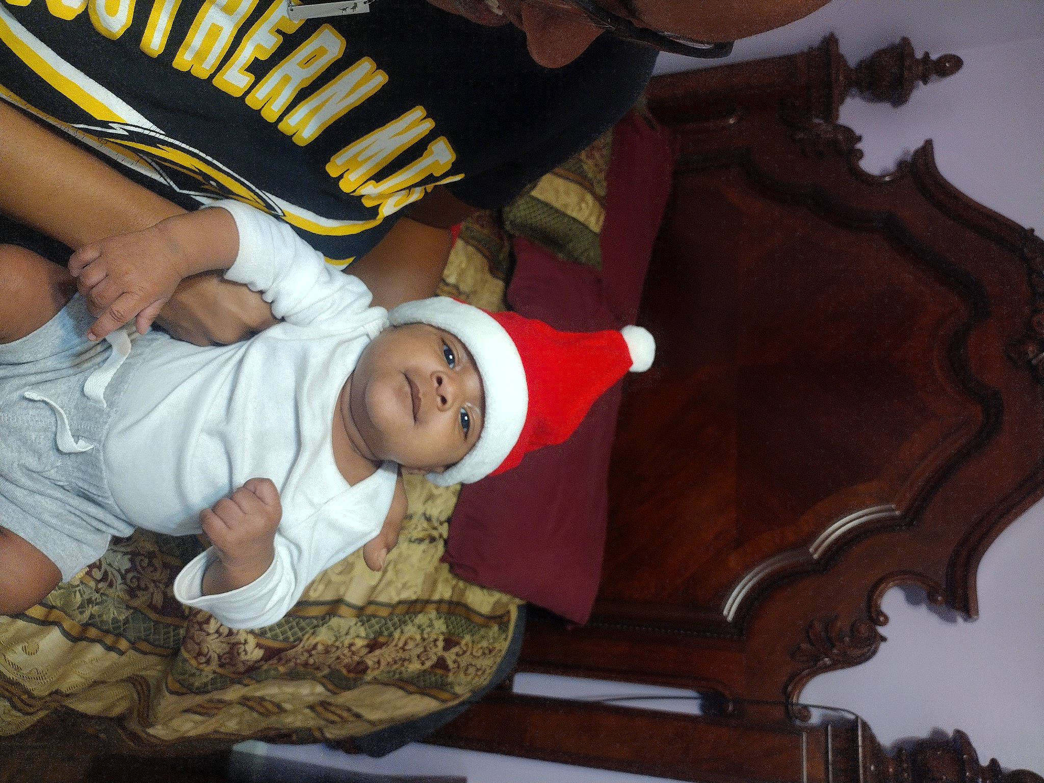 Ronald joined the competition — help win amazing prizes! baby, baby_toddler_clothing, child, comfort, event, eye, facial_expression, fun, hand, happy, hat, headgear, headwear, human, human_body, interaction, mammal, person, room, toddler