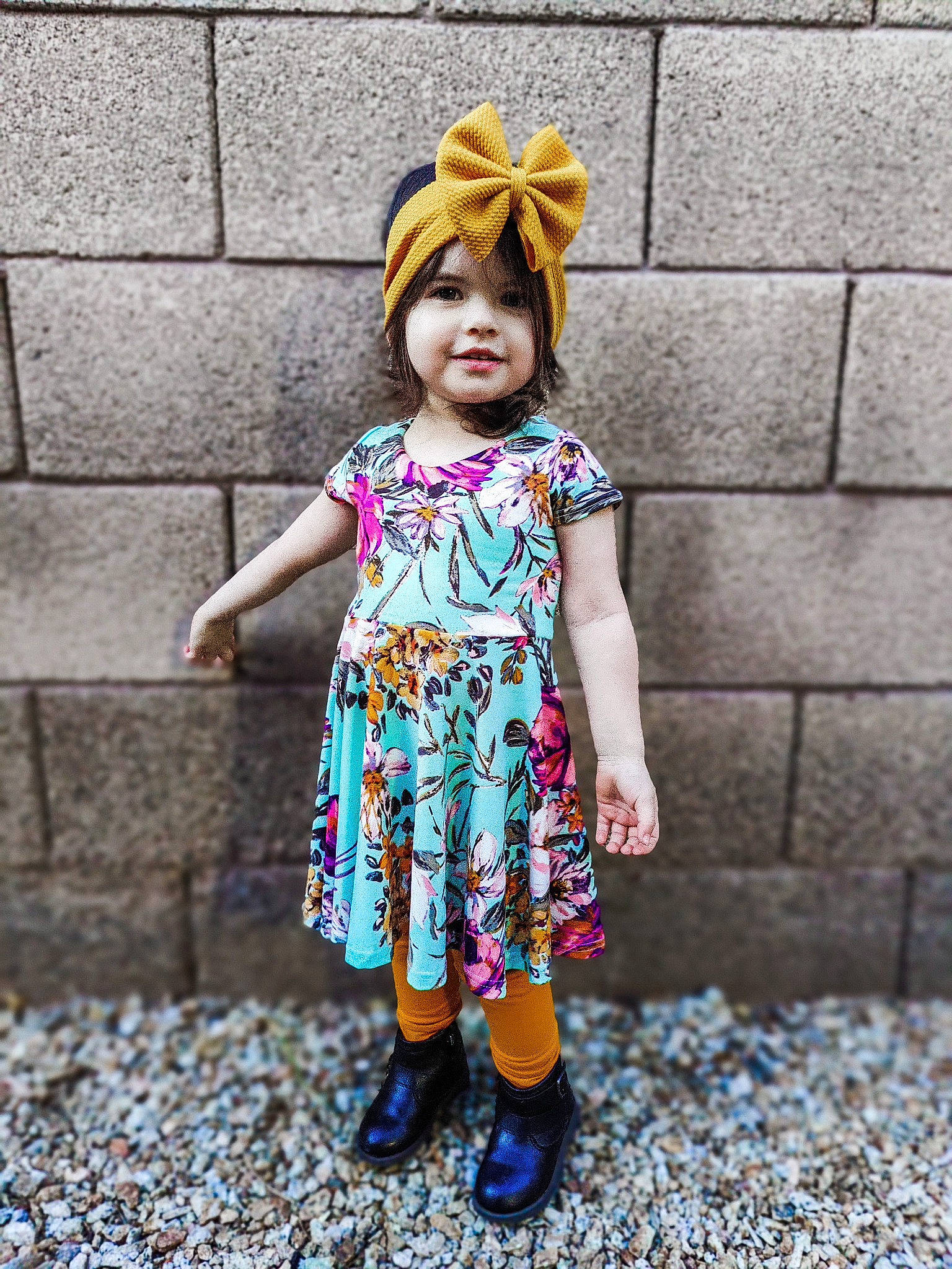 Quinn is registered to the contest to win money with this photo: beauty, electric_blue, eye, face, fashion, fashion_design, hair, happy, head, headwear, leisure, magenta, pattern, person, photograph, purple, sleeve, street_fashion, t_shirt, toddler