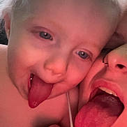 Clyde joined the competition — help win amazing prizes! child, adult, tongue, face, closeup, playful, selfie, skin, expression, fun, happy, person, cheek, tongues_out, indoors, light, hair, nose, mouth, hand