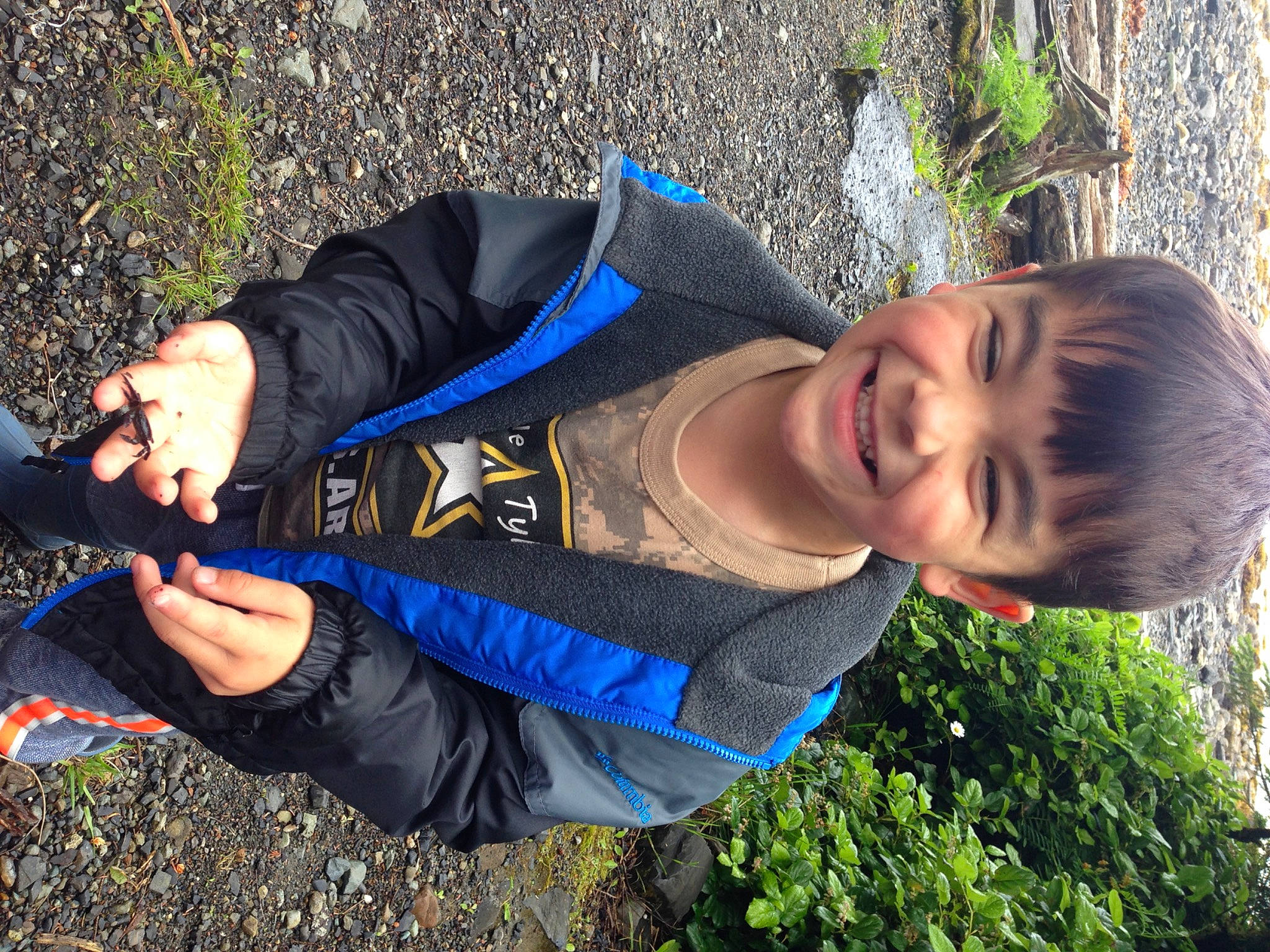 Joshua joined the competition — help win amazing prizes! child, cool, electric_blue, fun, grass, happy, joy, leaf, leisure, people_in_nature, person, plant, recreation, smile, soil, tree