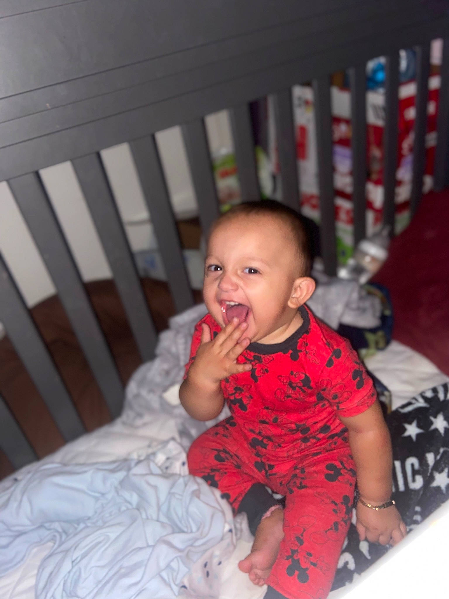 Atticus joined the competition — help win amazing prizes! arm, baby, baby_toddler_clothing, chair, cheek, child, comfort, dress, eye, face, flash_photography, fun, happy, iris, person, pink, sitting, sleeve, smile, t_shirt