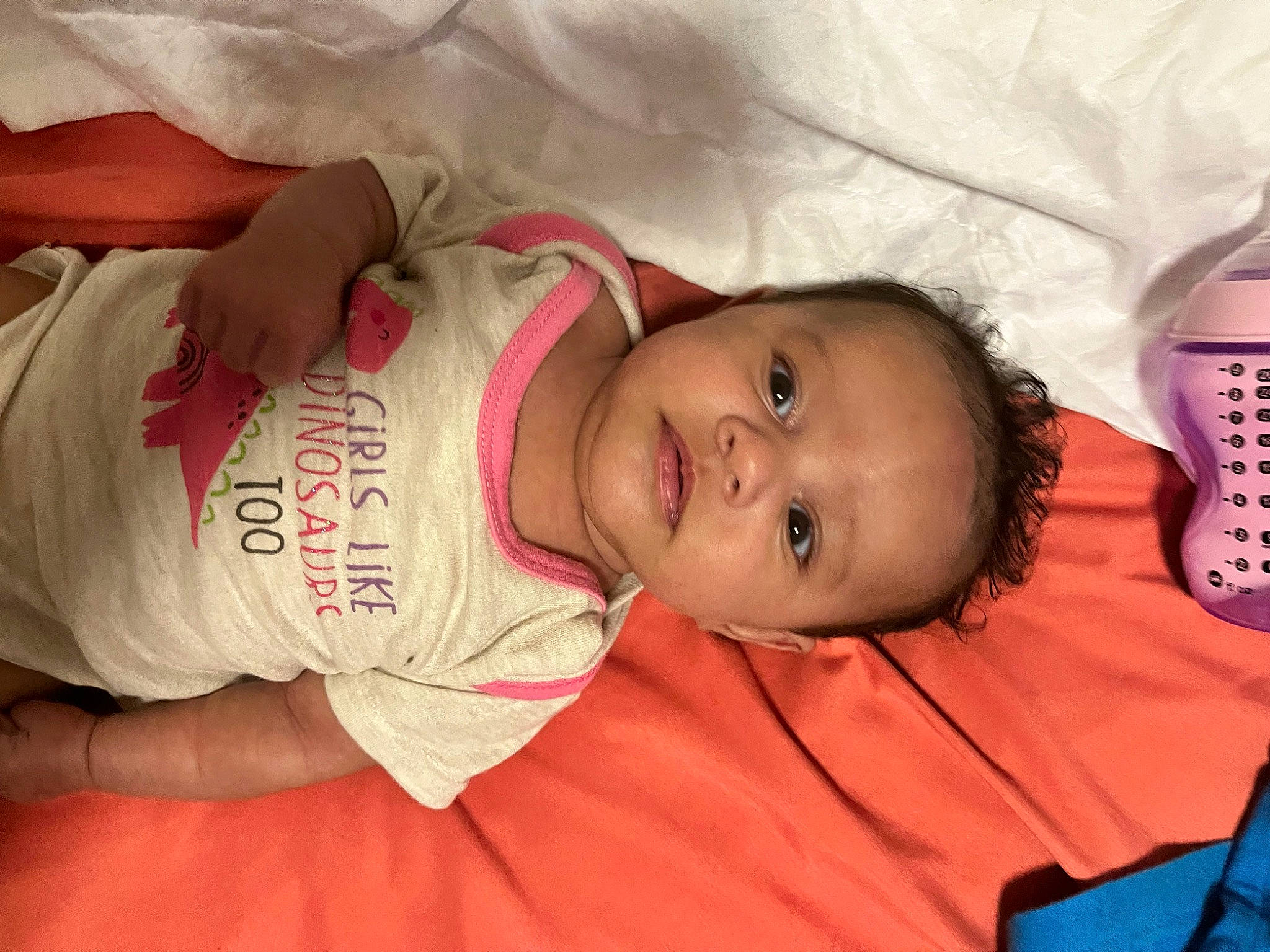 Kailani is registered to the contest to win money with this photo: baby, baby_products, baby_toddler_clothing, cheek, child, chin, comfort, eye, eyebrow, eyelash, finger, hand, iris, lip, mouth, nose, person, pink, skin, smile