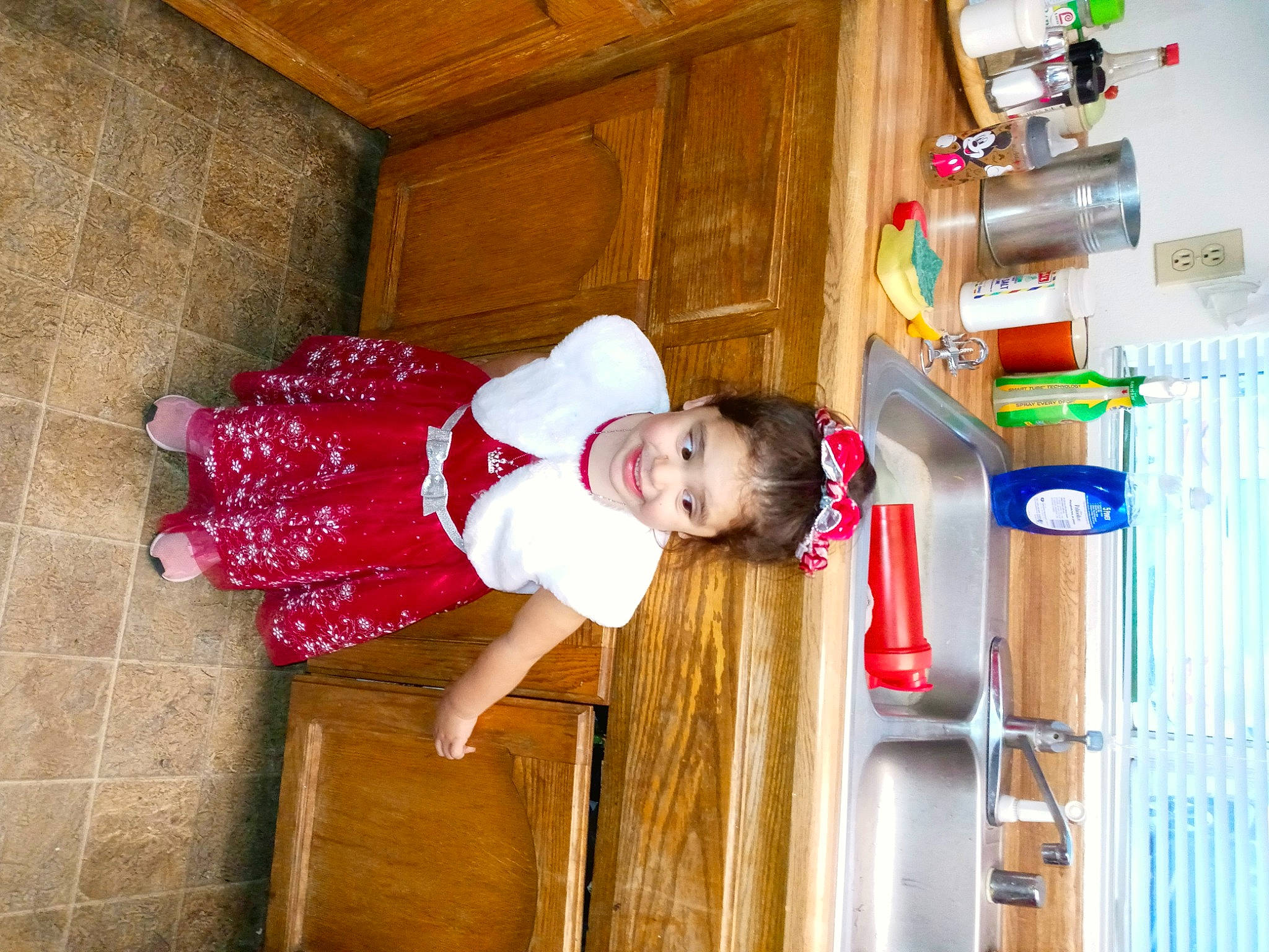 Aubriella is registered to the contest to win money with this photo: baby, baby_toddler_clothing, cabinetry, chest_of_drawers, child, drawer, floor, flooring, home, joy, person, play, toddler, varnish, wood_stain