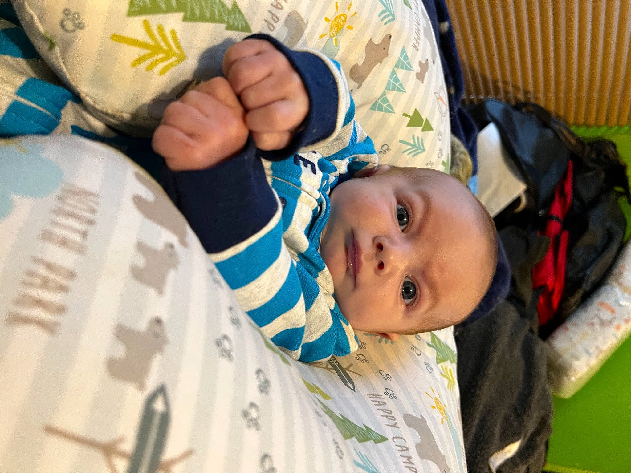 Robert joined the competition — help win amazing prizes! baby, baby_carriage, baby_products, baby_safety, baby_toddler_clothing, cheek, child, comfort, gesture, happy, hat, linens, nail, pattern, person, room, skin, thumb, toddler, tree