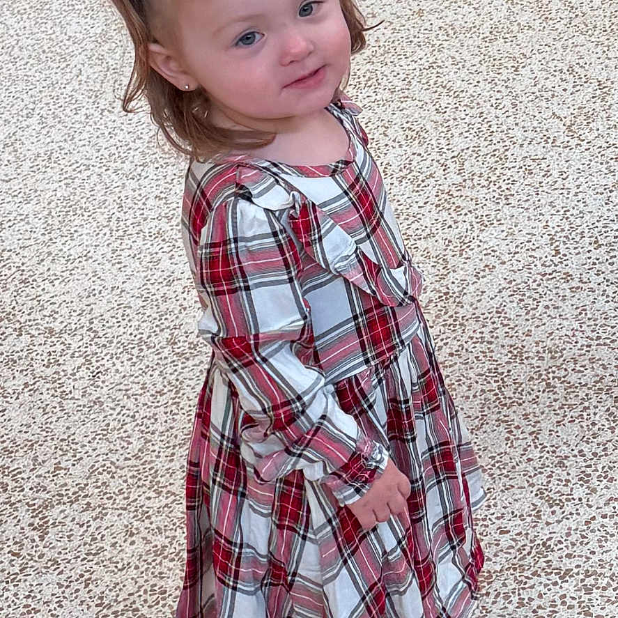 Amelia joined the competition — help win amazing prizes! child, clothing, costume, dress, face, fashion, female, footwear, formalwear, girl, happy, head, pants, person, photography, portrait, shirt, shoe, smile, wood