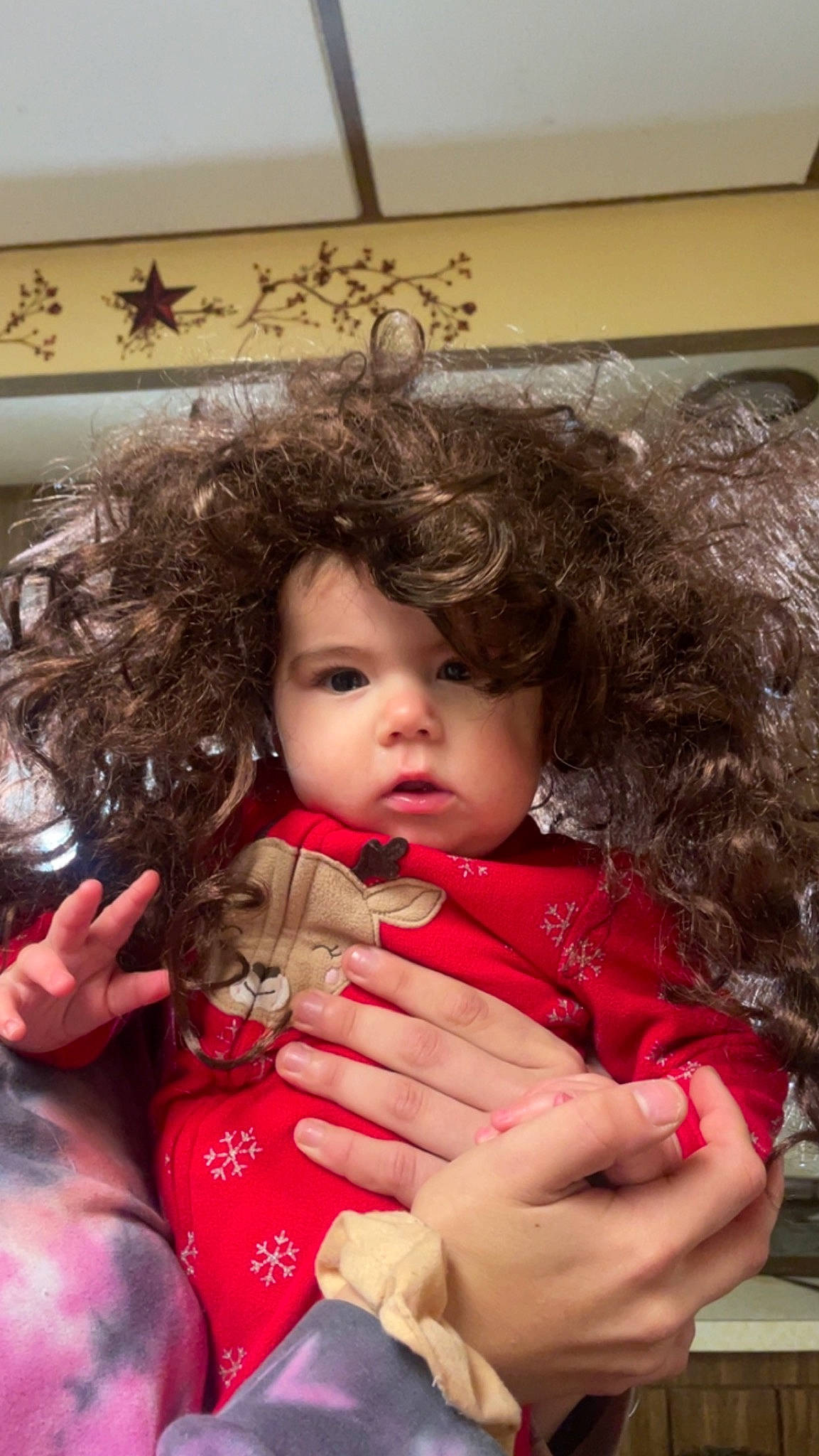 Aeris joined the competition — help win amazing prizes! baby, baby_toddler_clothing, brown_hair, cheek, child, christmas, eyelash, finger, fun, fur, gesture, hand, happy, head, lip, nail, person, skin, teddy_bear, toddler