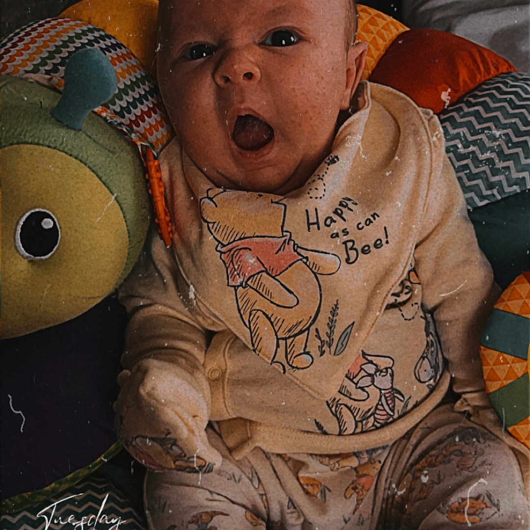 Kyson joined the competition — help win amazing prizes! accessories, baby, bodypart, clothing, couch, cushion, face, finger, furniture, glasses, hand, head, homedecor, person, photography, portrait, sad, t_shirt, toy, yawning