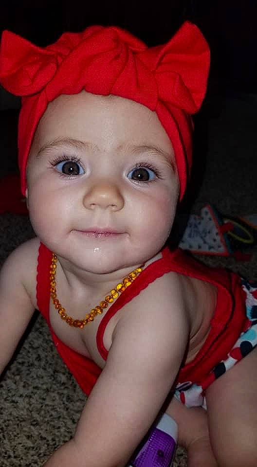 Annaliese joined the competition — help win amazing prizes! baby_toddler_clothing, cap, cheek, dress, eye, eyebrow, eyelash, forehead, hair, hairstyle, hat, head, headwear, human_body, iris, lip, mouth, nose, organ, person