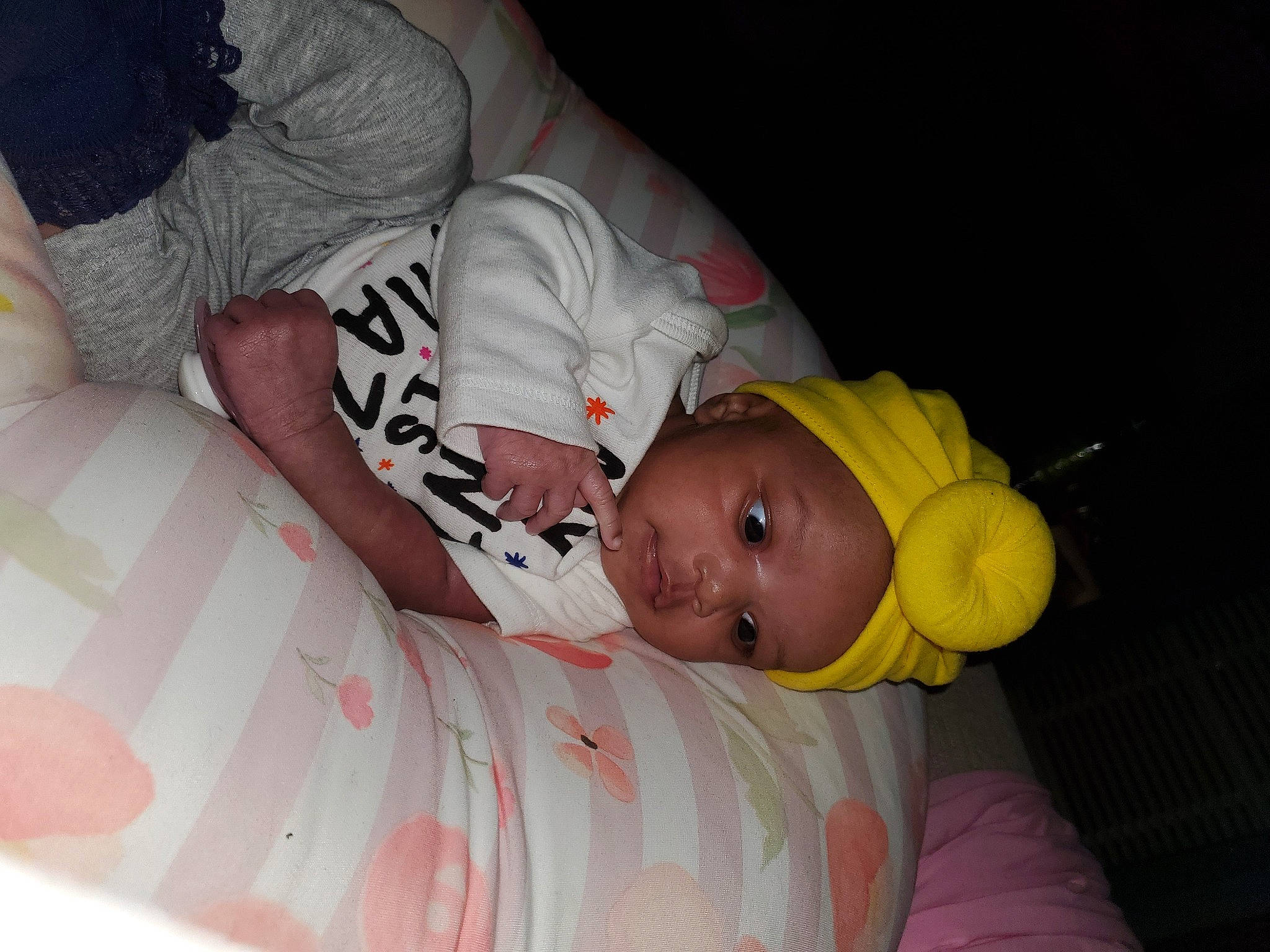 Chloé joined the competition — help win amazing prizes! baby, bedtime, birth, child, headwear, person, sleep, toddler