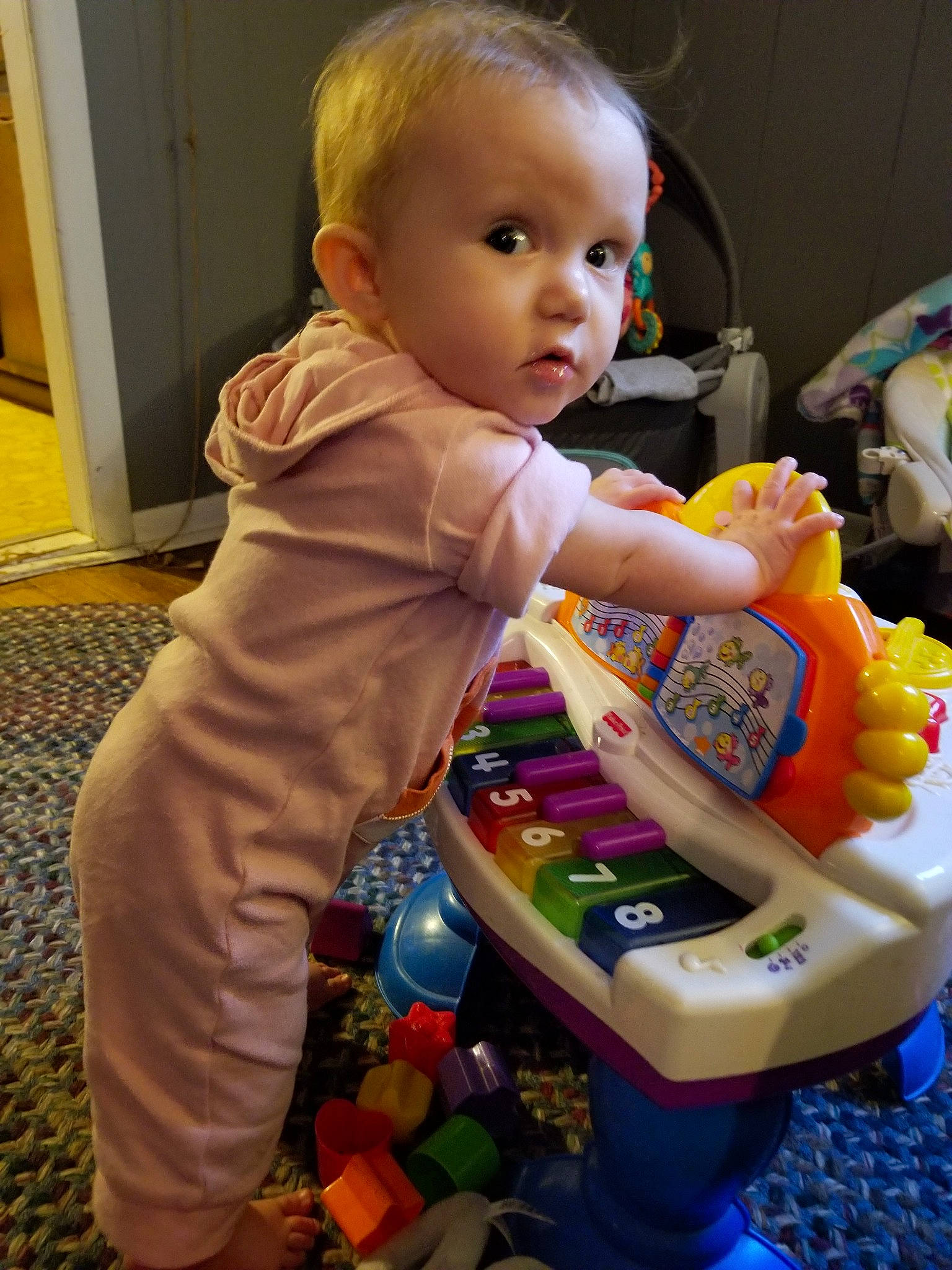 Annabell joined the competition — help win amazing prizes! baby, baby_products, child, iris, person, play, product, room, sitting, skin, toddler, toy, yellow