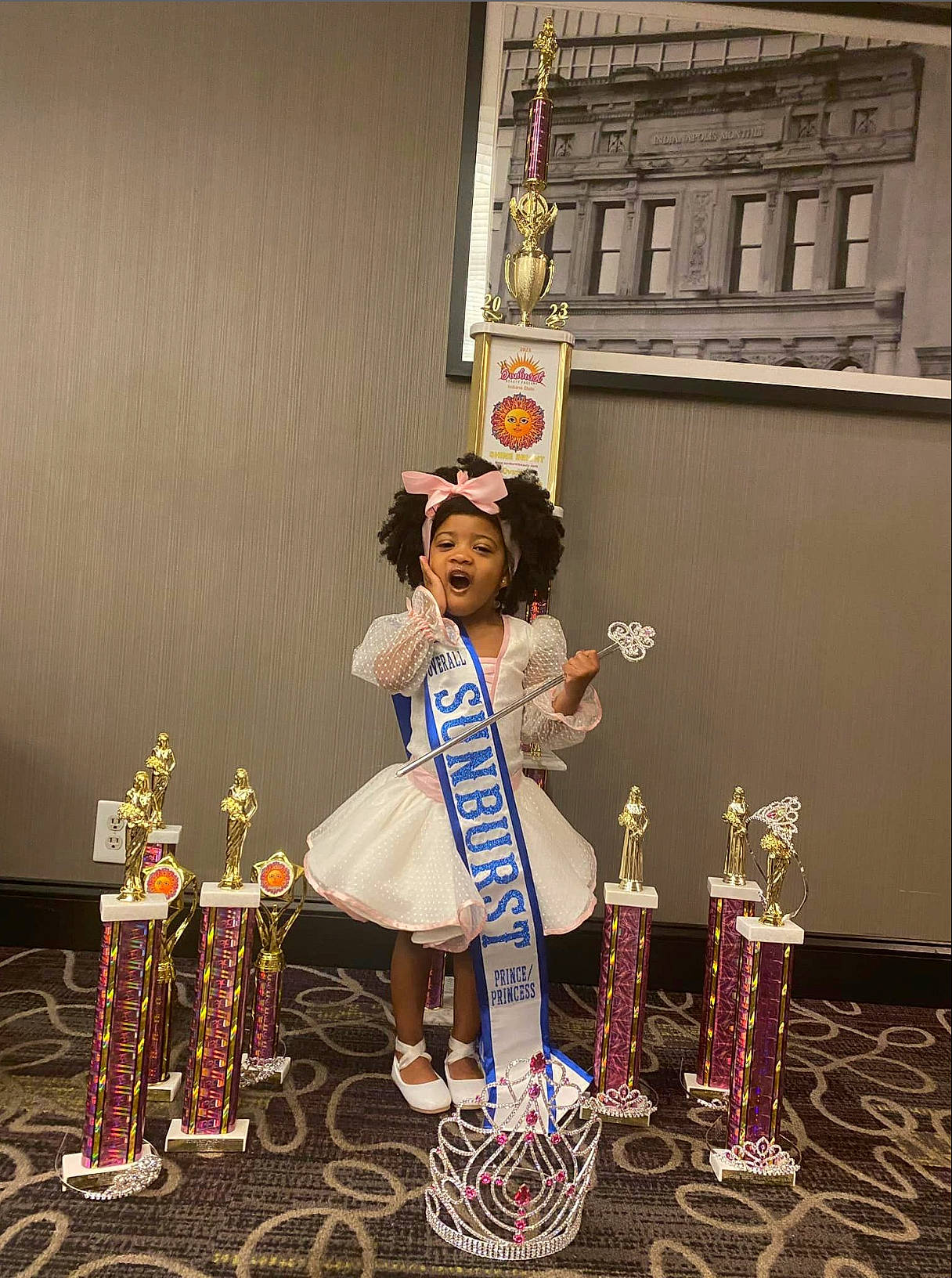 Rylie joined the competition — help win amazing prizes! art, entertainment, event, fashion_design, flooring, fun, happy, performing_arts, person, room, visual_arts