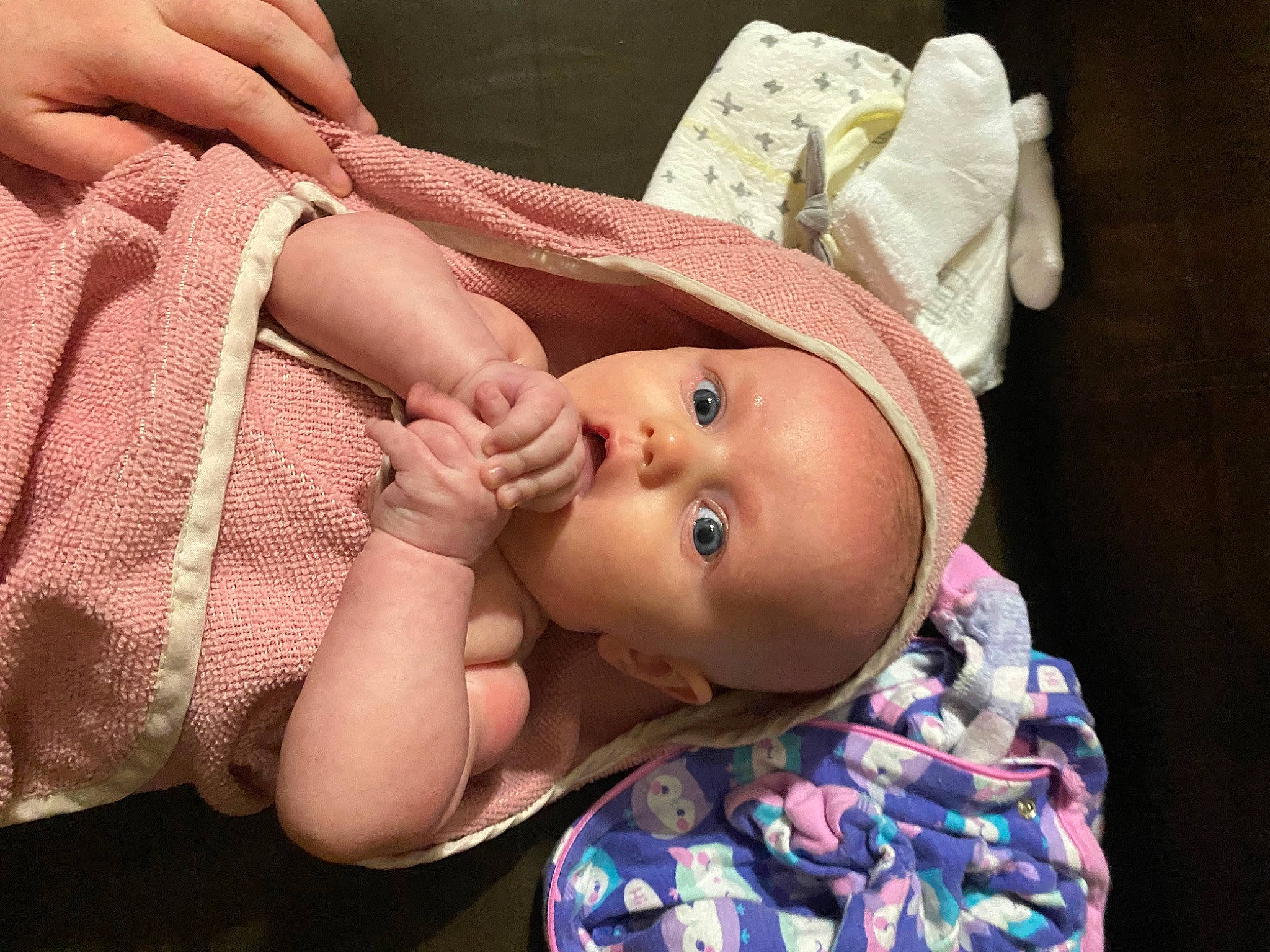 Emmaline joined the competition — help win amazing prizes! arm, baby, baby_toddler_clothing, cheek, chin, eye, eyelash, finger, hand, head, human_body, iris, lip, mouth, nail, neck, nose, person, pink, skin