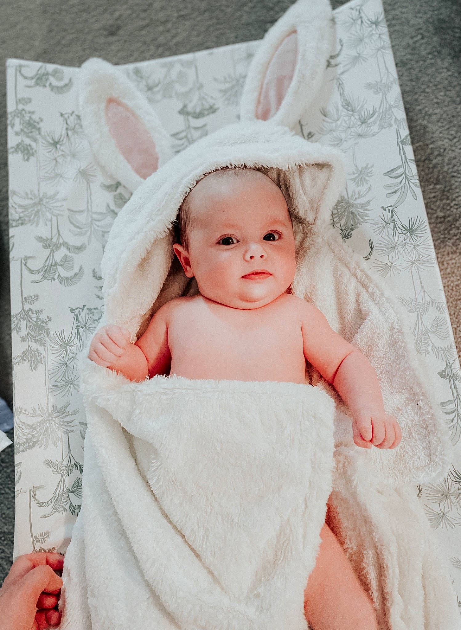 Felicity joined the competition — help win amazing prizes! baby, baby_toddler_clothing, bridal_accessory, dress, embellishment, eye, eyelash, face, happy, head, headpiece, human_body, iris, linens, person, pink, product, skin, sleeve, toddler