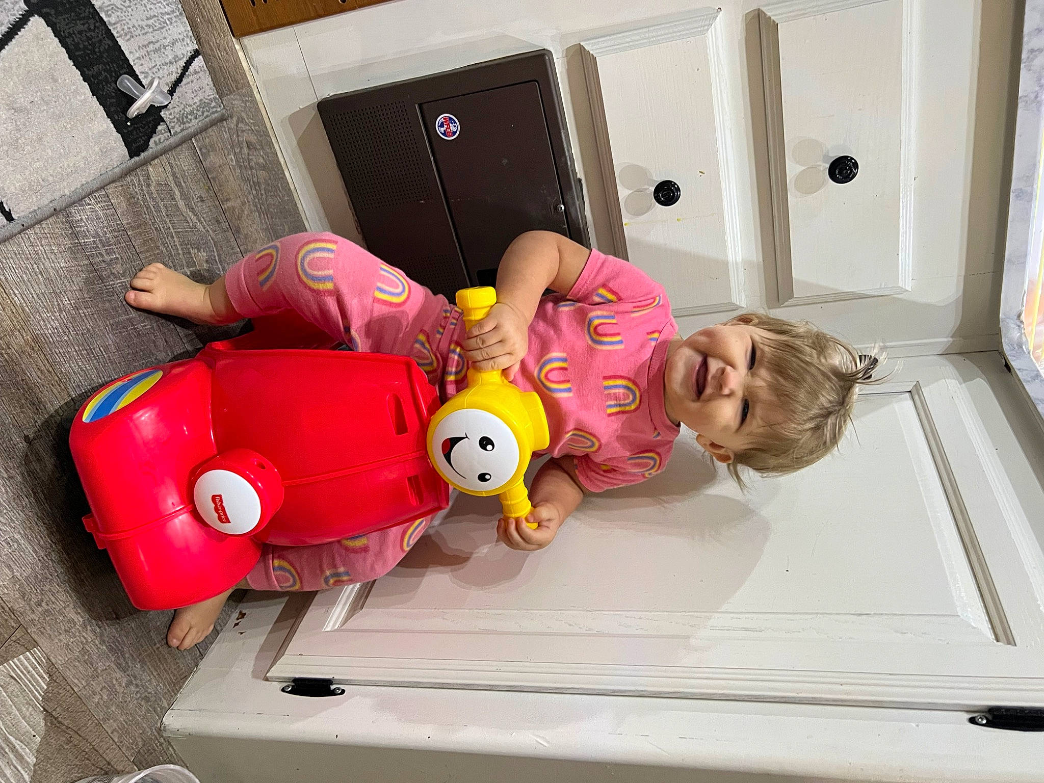 Mylee joined the competition — help win amazing prizes! automotive_design, automotive_exterior, baby_products, baby_toddler_clothing, baby_toys, child, comfort, flooring, fun, joy, luxury_vehicle, motor_vehicle, person, rolling, room, stuffed_toy, tire, toddler, toy, toy_vehicle