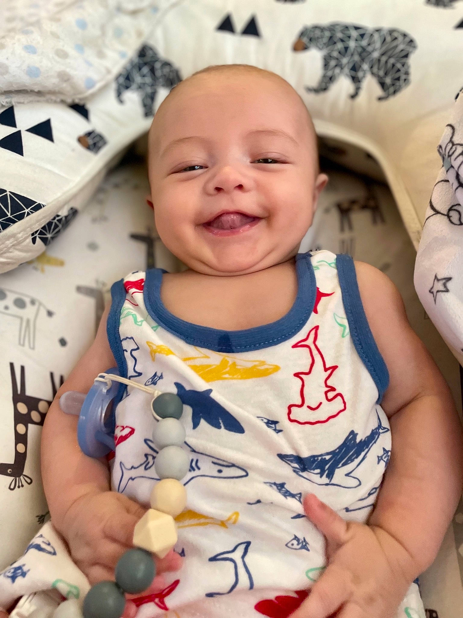 Kolson joined the competition — help win amazing prizes! baby, baby_toddler_clothing, cheek, child, dress, face, facial_expression, happy, head, human, joy, mouth, person, pink, product, skin, sleeve, smile, t_shirt, textile