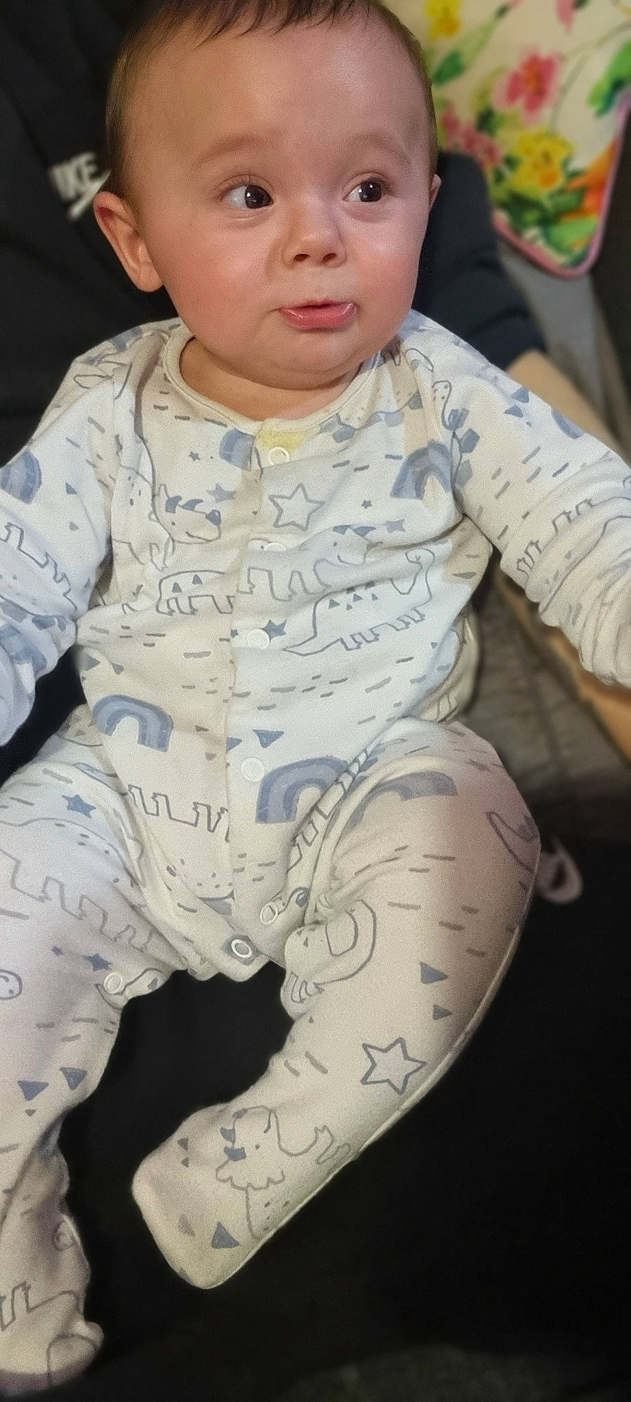 Kenzo joined the competition — help win amazing prizes! baby, baby_toddler_clothing, cheek, chest, child, comfort, elbow, hand, happy, head, human_body, neck, nose, outerwear, pattern, person, sleeve, t_shirt, thigh, toddler