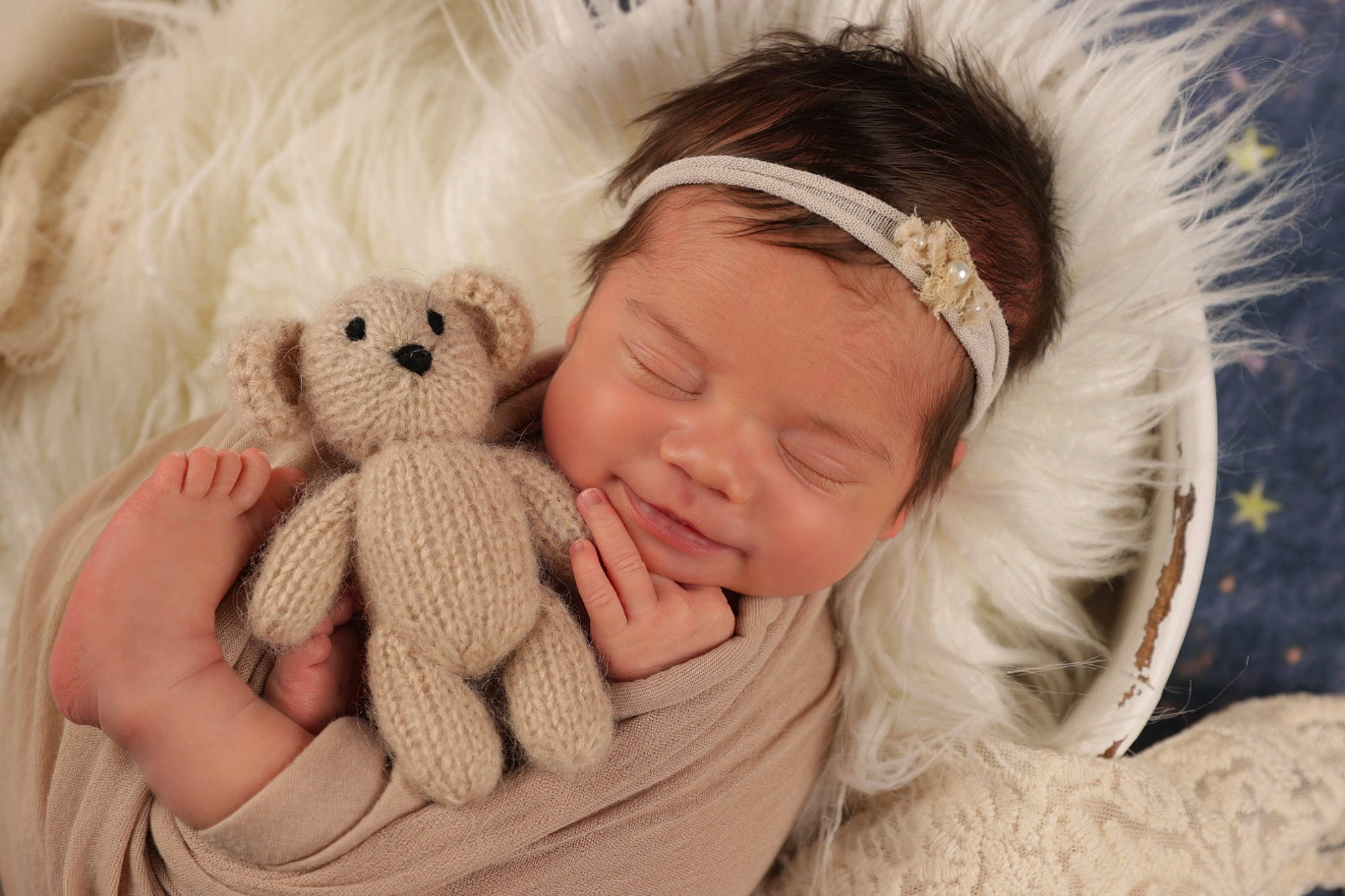 Jazlynn joined the competition — help win amazing prizes! animal_product, baby_products, baby_toddler_clothing, baby_toys, comfort, craft, creative_arts, fur, fur_clothing, hair_accessory, headband, love, natural_material, person, plush, stuffed_toy, textile, thread, toy, wool