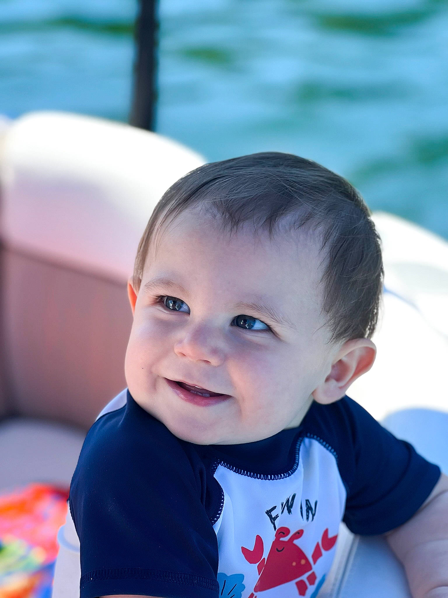 Jackson is registered to the contest to win money with this photo: azure, cheek, chin, clothing, eye, facial_expression, hair, hairstyle, happy, head, human_body, mammal, neck, nose, person, product, skin, sleeve, smile, vertebrate