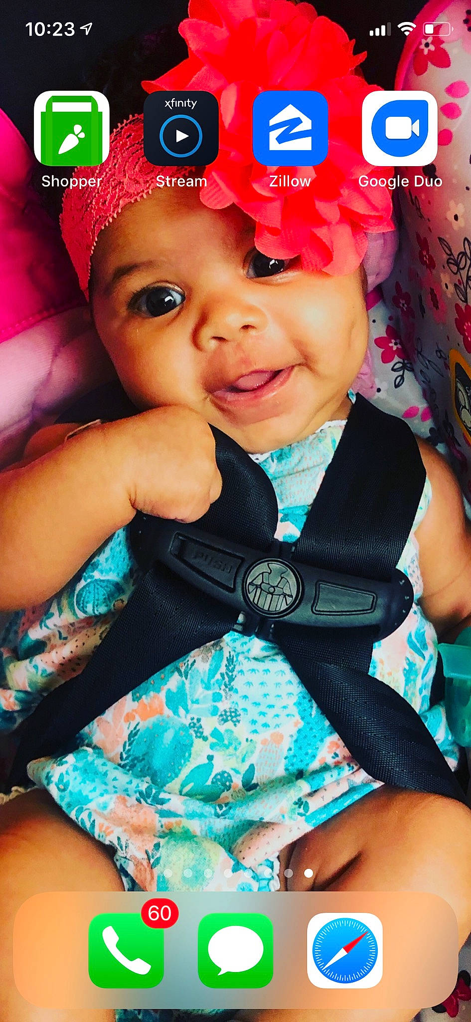 Lailah is registered to the contest to win money with this photo: baby, baby_products, baby_toddler_clothing, beauty, cheek, child, child_model, cool, fashion_accessory, hair_accessory, happy, headband, headgear, person, photography, pink, product, smile, toddler, turquoise