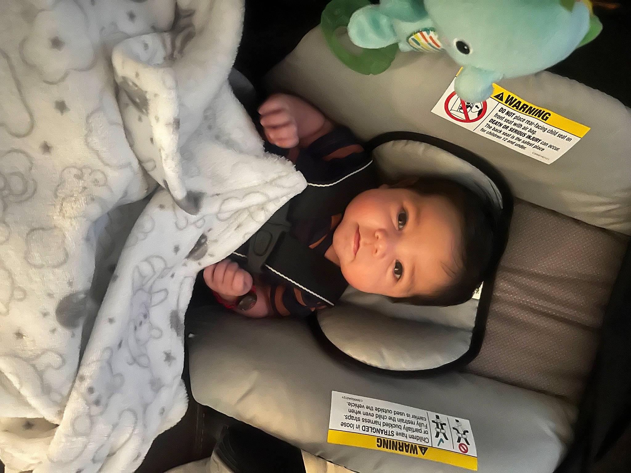 Adrian is registered to the contest to win money with this photo: baby, baby_carriage, baby_in_car_seat, baby_products, baby_safety, baby_sleeping, baby_toddler_clothing, car_seat, cheek, child, comfort, fun, happy, linens, mammal, person, product, skin, sleeve, toddler