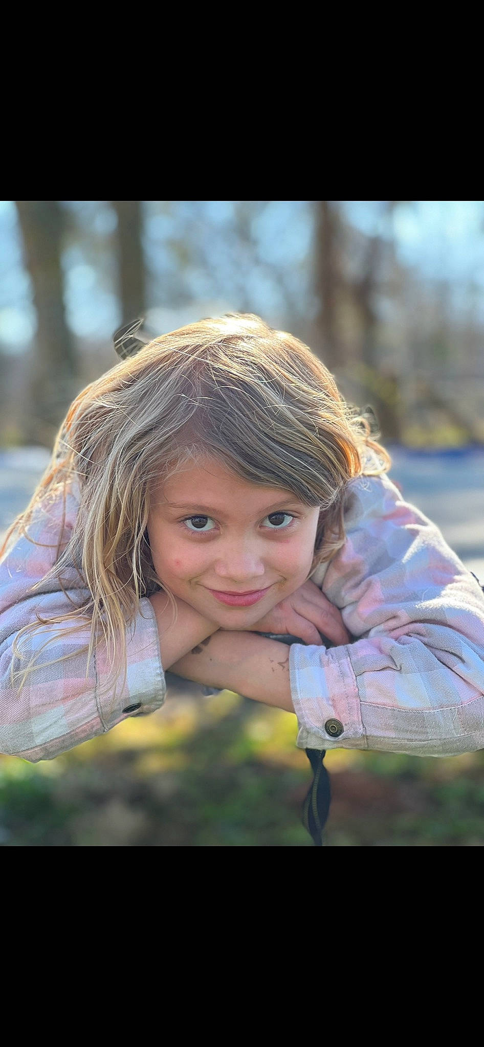 Layla joined the competition — help win amazing prizes! beauty, blond, branch, child, eye, flash_photography, grass, hair, hairstyle, happy, iris, joy, lip, long_hair, people_in_nature, person, plant, smile, sunlight, toddler