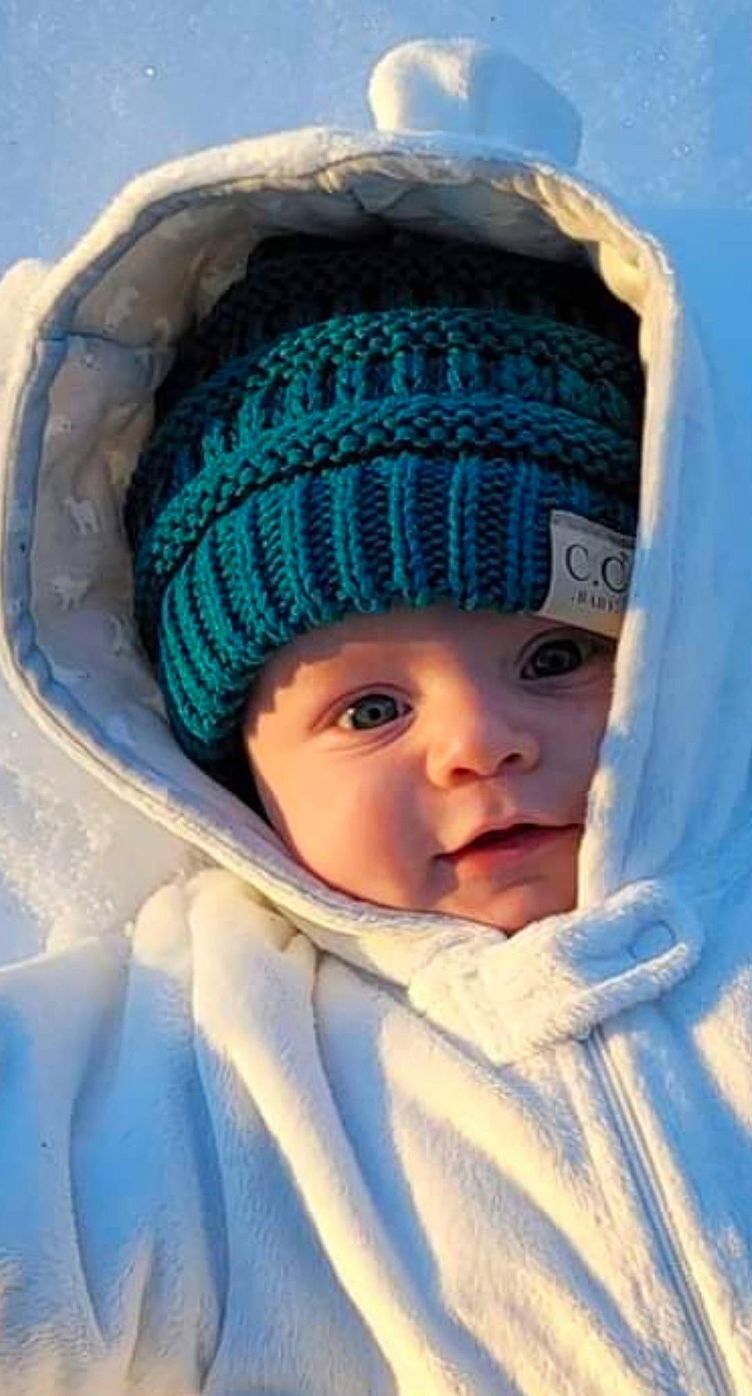 Kylen joined the competition — help win amazing prizes! baby, baby_toddler_clothing, beanie, cap, cheek, child, chin, comfort, electric_blue, eye, eyebrow, face, fashion_accessory, headgear, headwear, knit_cap, outerwear, person, textile, toddler