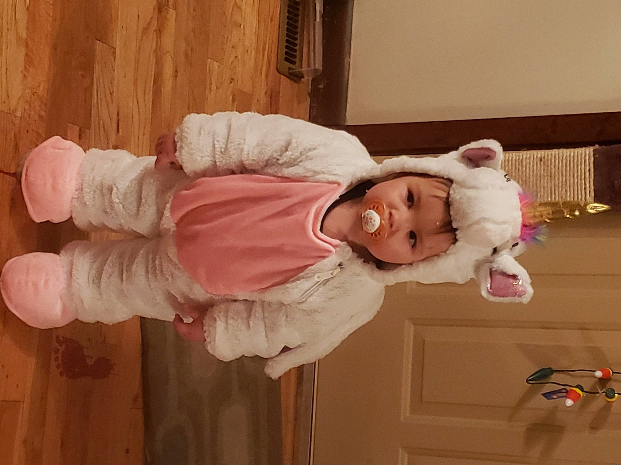 Lilah is registered to the contest to win money with this photo: baby, child, headwear, person, pink, product, toddler