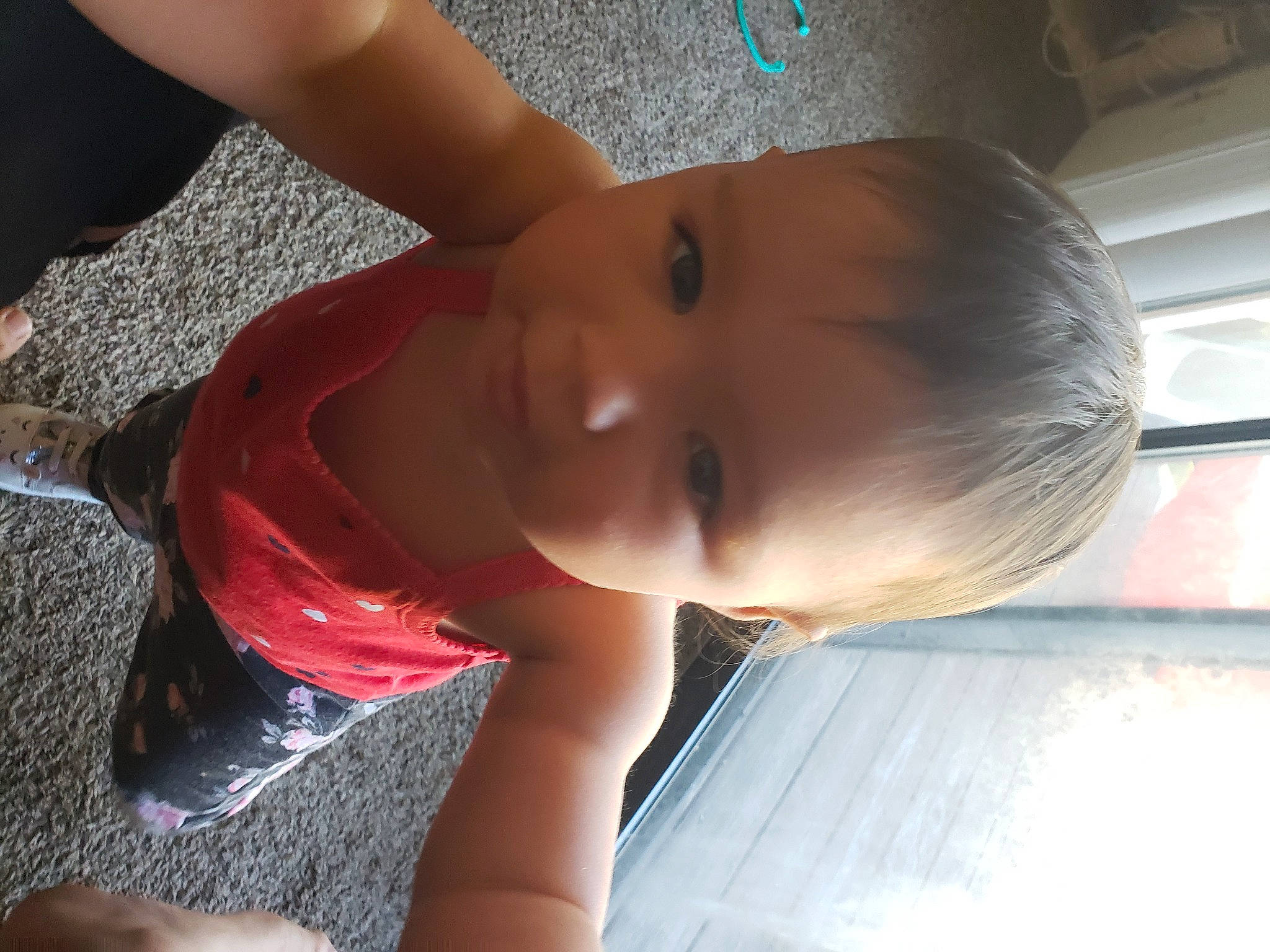 Lilah is registered to the contest to win money with this photo: child, person, toddler