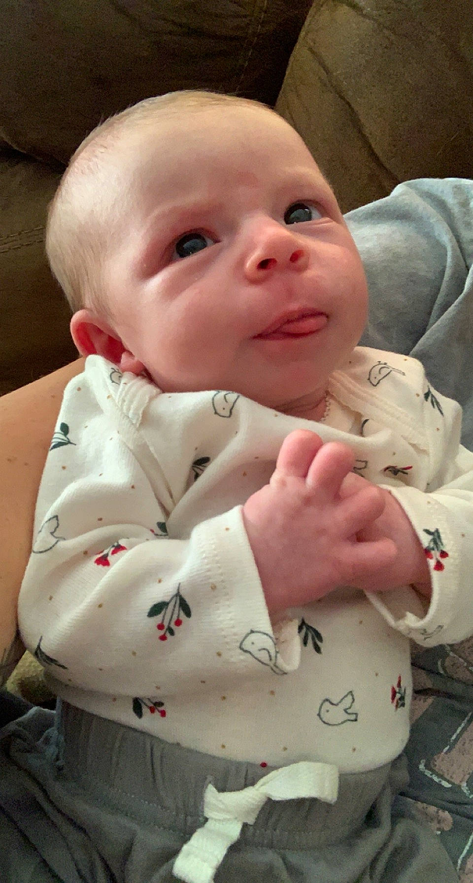 Brynn joined the competition — help win amazing prizes! baby, baby_products, baby_toddler_clothing, cheek, child, eye, human, laugh, lip, organ, person, skin, sleeve, toddler, tongue