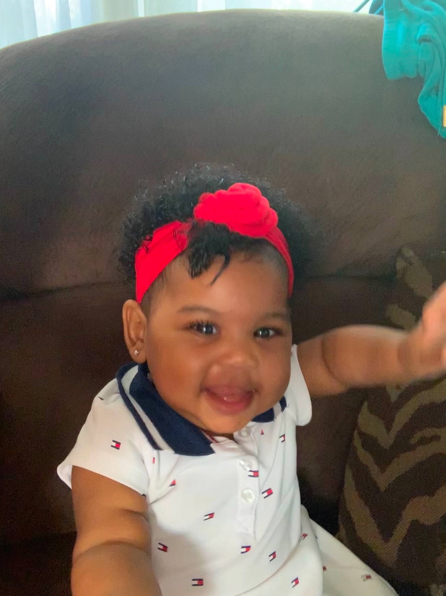 Amilliana joined the competition — help win amazing prizes! baby, black_hair, cheek, child, cool, ear, electronic_device, face, fashion_accessory, forehead, hair_accessory, head, headgear, joy, lip, person, skin, toddler