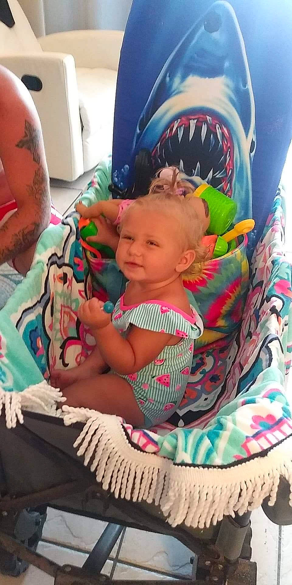 Serenity joined the competition — help win amazing prizes! arm, baby, baby_toddler_clothing, child, comfort, cool, event, fun, happy, human_body, lap, linens, mammal, mouth, organ, person, pink, t_shirt, textile, toddler