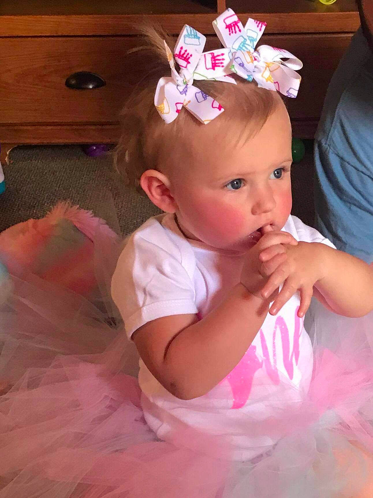 Serenity joined the competition — help win amazing prizes! baby, baby_toddler_clothing, cabinetry, cheek, child, event, eyelash, fashion_accessory, fun, hair_accessory, happy, headband, headgear, headpiece, jewellery, magenta, person, pink, purple, skin