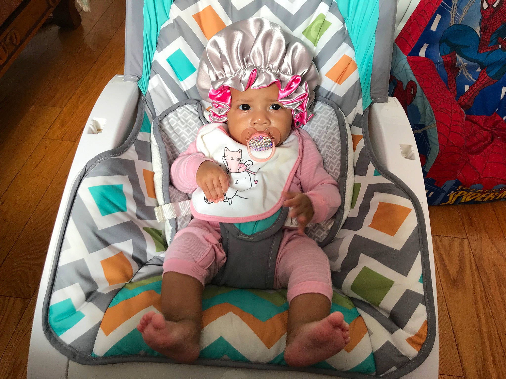 Iylah joined the competition — help win amazing prizes! baby, baby_toys, child, comfort, furniture, headwear, person, play, product, sitting, toddler