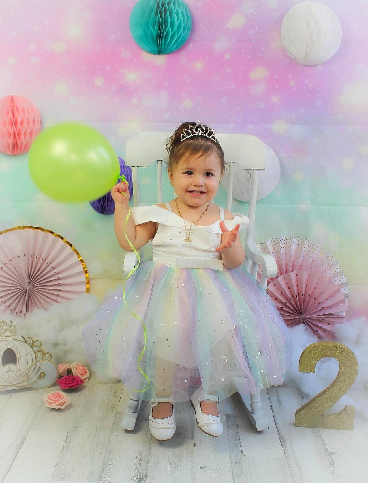 Avery Grace joined the competition — help win amazing prizes! art, baby_toddler_clothing, balloon, child, event, fun, happy, joy, leisure, magenta, mechanical_fan, mythical_creature, party_supply, pattern, people, person, pink, product, purple, smile