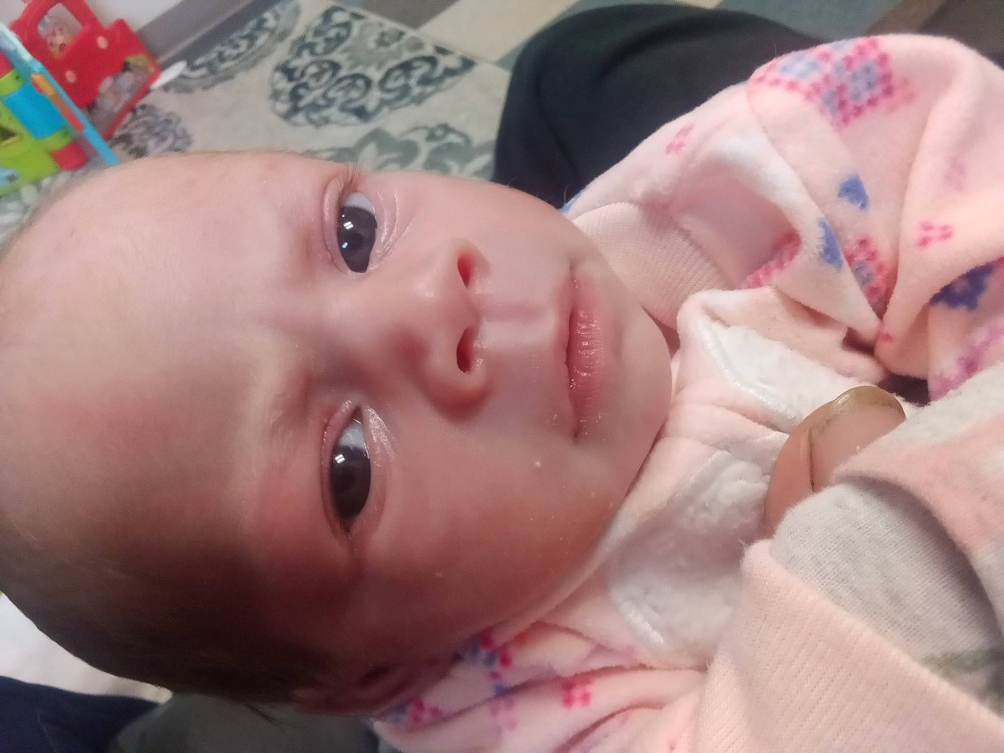 Destiny joined the competition — help win amazing prizes! baby, baby_products, baby_toddler_clothing, cheek, chest, child, chin, close_up, ear, eyebrow, eyelash, happy, headgear, iris, lip, mouth, nose, person, pink, skin