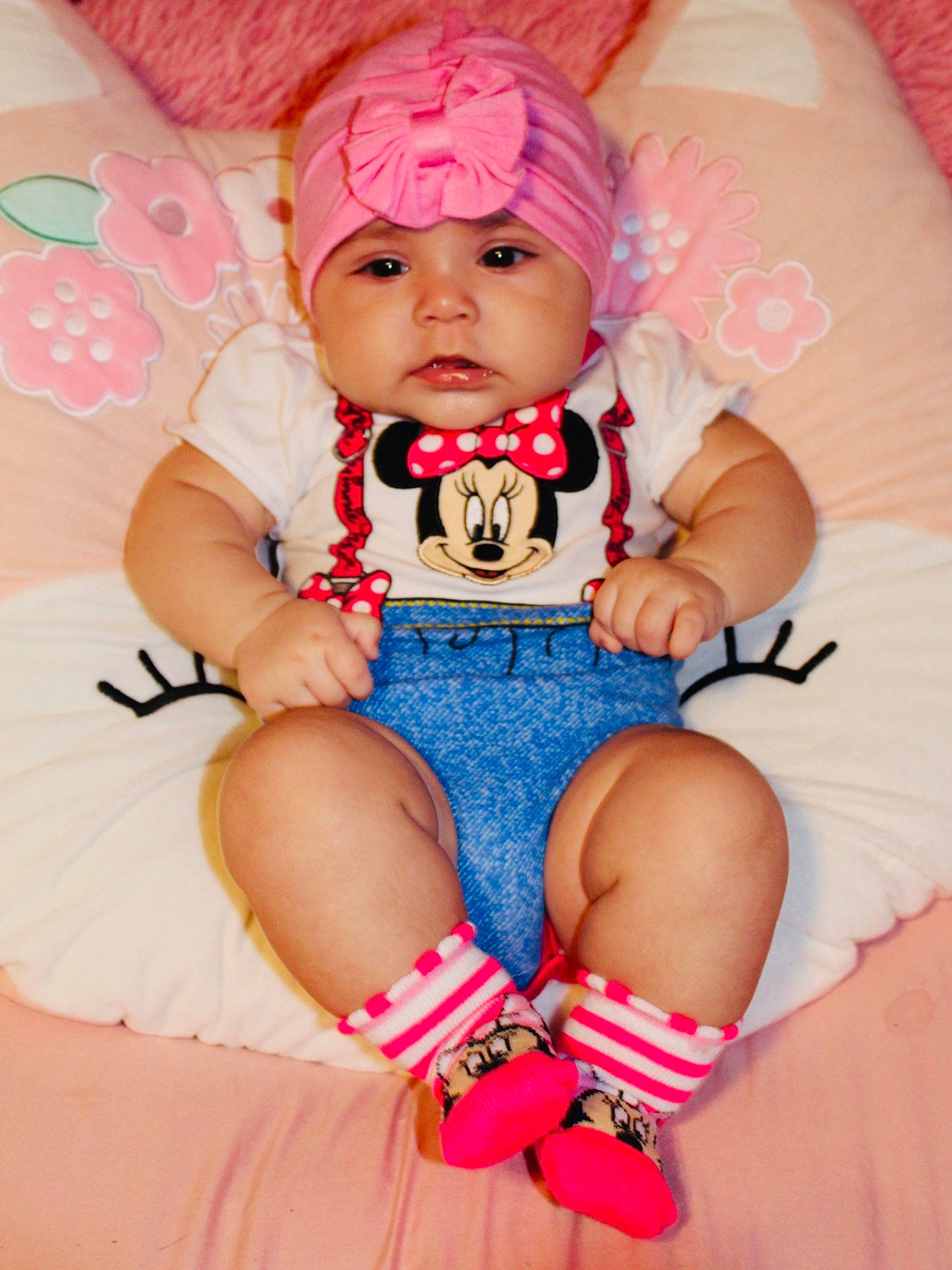 Mercedes joined the competition — help win amazing prizes! baby, baby_toddler_clothing, cheek, child, comfort, eye, finger, foot, hand, headwear, human_leg, knee, magenta, mouth, nail, person, pink, skin, sock, stomach